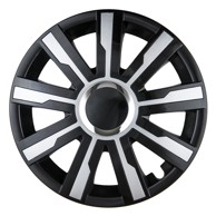 LEOPLAST Poklopac kotača čelične felge MIRAGE 15", crna siva 